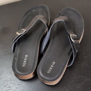 Torrid Sandals Faux leather Size 11.5 women's Extra wide